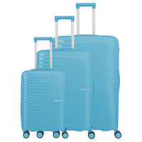 Travelite Pacific - 4-Rollen-Trolley Set 3tlg. (Light Blue)