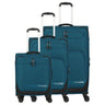 Travelite Kick Off - 4-Rollen-Trolley Set 3tlg. (petrol)