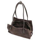 Les Visionnaires Sophie Grande Cozy Scarf - Schultertasche 42 cm (dark brown) - Ansicht 6