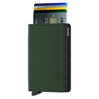 Secrid Matte Slimwallet - Geldbörse RFID 6.8 cm (green-black) - Ansicht 2