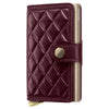 Secrid Miniwallet Emboss Diamond - Kreditkartenetui 6cc 10.2 cm RFID (bordeaux+)