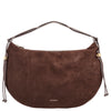 Coccinelle Thess Suede Bim - Shoulder Bag 45 cm (brunette/brunet)