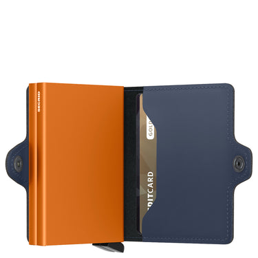 Secrid Matte Twinwallet - Geldbörse 12cc 7 cm RFID (night blue-orange) - Ansicht 3