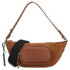 Coccinelle STG Paki Suede - Shoulder Bag 32 cm (cognac)