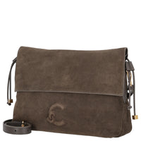 Coccinelle Lidia Suede Bim - Schoudertas 31 cm (fango/fango)