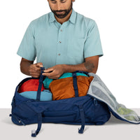 Osprey Farpoint 40 - Herren-Reiserucksack 40 l mit Frontöffnung, Handgepäck 55 cm (antique blue) - Ansicht 5