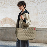 reisenthel shopping loopshopper L - Einkaufstasche mit Bügel 46 cm (rhombus olive)