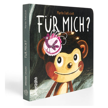Affenzahn Pappbilder Buch von Martin Baltscheit 17 cm - Buch (Für mich Affe) - Markenkoffer