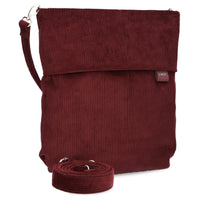 zwei Mademoiselle M12 - Schultertasche 32 cm (cord-bordeaux)