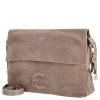 Coccinelle Lidia Suede Bim - Shoulder Bag 31 cm (warm taupe)