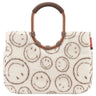 reisenthel shopping loopshopper L - Einkaufstasche mit Bügel 46 cm (smiley teddy chocolate)