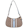 Guess Noelle II Top Zip - Schultertasche 29 cm (latte logo/light blue)