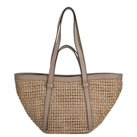 abro Cosmo Raffia - Shopper medium 44 cm (siena)