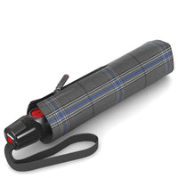 Knirps T.200 M Duomatic - Taschenschirm Regenschirm (check grey)