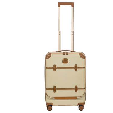 Brics Bellagio - 4 - Rollen - Kabinentrolley mit Vortasche 55 cm erw. recycelt (cream) - Markenkoffer