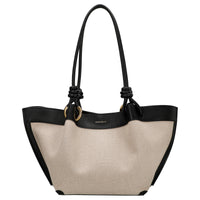 Coccinelle Finn Canvas - Henkeltasche 25 cm (natural/black)