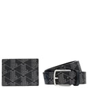 Lacoste The Blend Geschenkset - Kreditkartenetui und Gürtel (palm green, 120 cm)