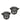 Vaude Zubehör - Ersatzrollen 2er Set (black, Turin,Sapporo II, Rotuma, Tuvana, CityTravel)
