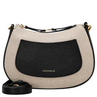 Coccinelle C-Easy Canvas - Umhängetasche 22 cm (natural/noir)