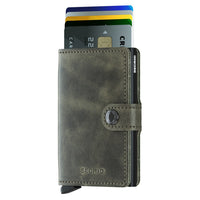 Secrid Vintage Miniwallet - Geldbörse RFID 6.5 cm (olive-black)