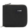 pacsafe RFIDsafe Zip Around Wallet - Geldbörse 6cc 11 cm (jet black)