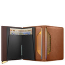 Secrid Slimwallet Emboss Lines - Kreditkartenetui 6cc 10.2 cm RFID (cognac+) - Ansicht 6