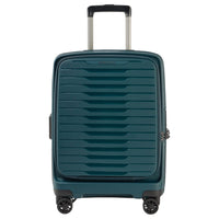 Stratic Novium ML - 4-Rollen-Kabinentrolley mit Vortasche 55 cm erw. (petrol)