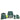 Lässig School Set Boxy Unique - School Backpack Set 7-piece (Dark Green Ocean Edition)