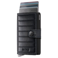 Secrid Miniwallet Emboss Lines - Kreditkartenetui 6cc 10.2 cm RFID (black+)