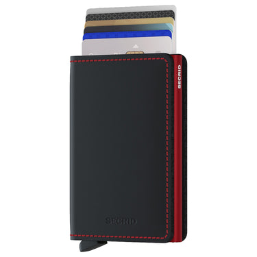 Secrid Matte Slimwallet - Geldbörse RFID 6.8 cm (black-red)