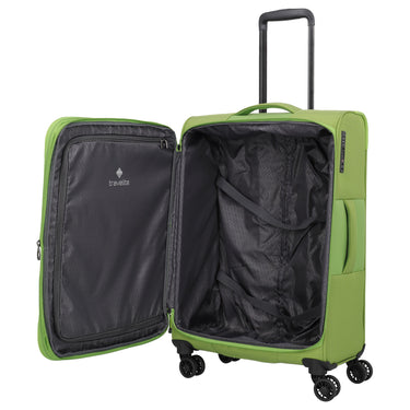 Travelite Corsiica - 4-Rollen-Trolley M 67 cm erw. (fresh green) - Ansicht 8