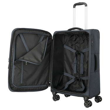 Travelite Kick Off - 4-Rollen-Trolley M 67 cm erw. (d'anthracite)