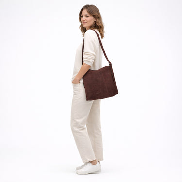 Les Visionnaires Marie Slouchy Buckle Cozy - Beuteltasche 36 cm (aubergine) - Ansicht 7