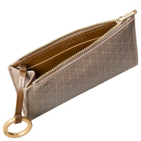 Calvin Klein Emblem AOP Top Zip - Kreditkartenetui 4cc 13 cm (desert taupe aop)