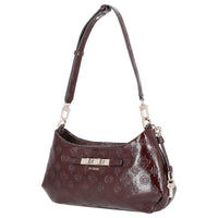 Guess Carmella Shoulder Bag - Schultertasche 30 cm (burgundy logo)