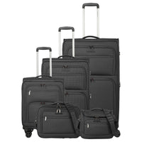 Travelite Cubis - 4-Rollen-Trolley Set 5tlg. (anthracite) - Ansicht 2