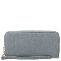 Seidenfelt Smilla - Damen- Geldbörse 19 cm (denim in blue)