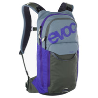 Evoc Stage 6 + Hydrationsblase 2 - Fahrradrucksack 42 cm (steel/violet/dark olive)