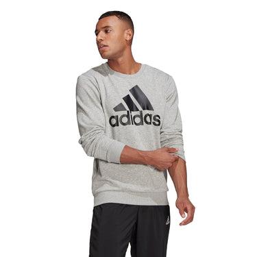 adidas Essentials Big Logo Sweatshirt - Pullover (grey/black, S) - Markenkoffer