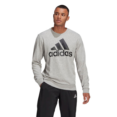 adidas Essentials Big Logo Sweatshirt - Pullover (grey/black, S) - Markenkoffer