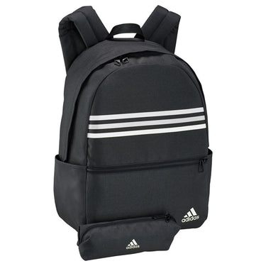 adidas Classic - Rucksack mit Schlampermäppchen 44 cm (black/white) - Markenkoffer