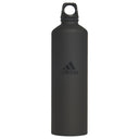 adidas Steel - Edelstahl Trinkflasche 750 ml (black/black) - Markenkoffer
