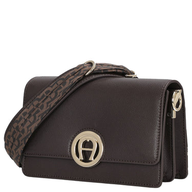 Aigner Livia - Umhängetasche + Tuch 20 cm S (espresso brown) - Markenkoffer