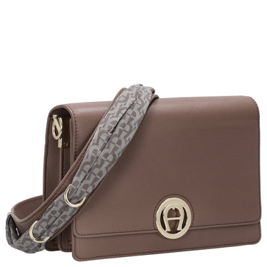 Aigner Livia - Umhängetasche + Tuch 24 cm M (mushroom brown) - Markenkoffer