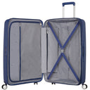 American Tourister Soundbox - 4 - Rollen - Trolley 67 cm erw. (blau) - Markenkoffer