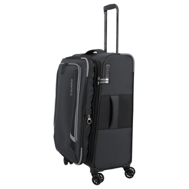 Travelite Corsiica - 4-Rollen-Trolley M 67 cm erw. (black) - Ansicht 9