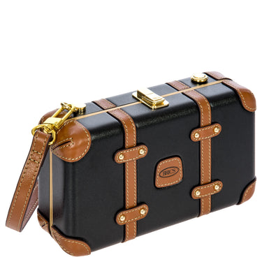 Brics Bellagio - Umhängetasche 20 cm recycelt (black/tan) - Markenkoffer