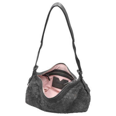 Les Visionnaires Marie Baguette Wave Cozy - Schultertasche 38,5 cm (asphalte) - Ansicht 6