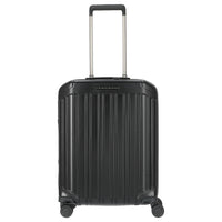 Piquadro PQ-Light - Ultra Slim 4-Wheel Cabin Trolley 55 cm (Color: matte black)
