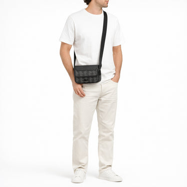 Lacoste The Blend Mini - Umhängetasche 19 cm (monogram noir gris) - Ansicht 7